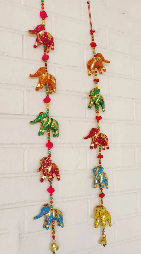 Set_of_2_Gotta_Patti_Elephant_Latkan_Pair_|_Multicolored_Swingy_Sparkle
