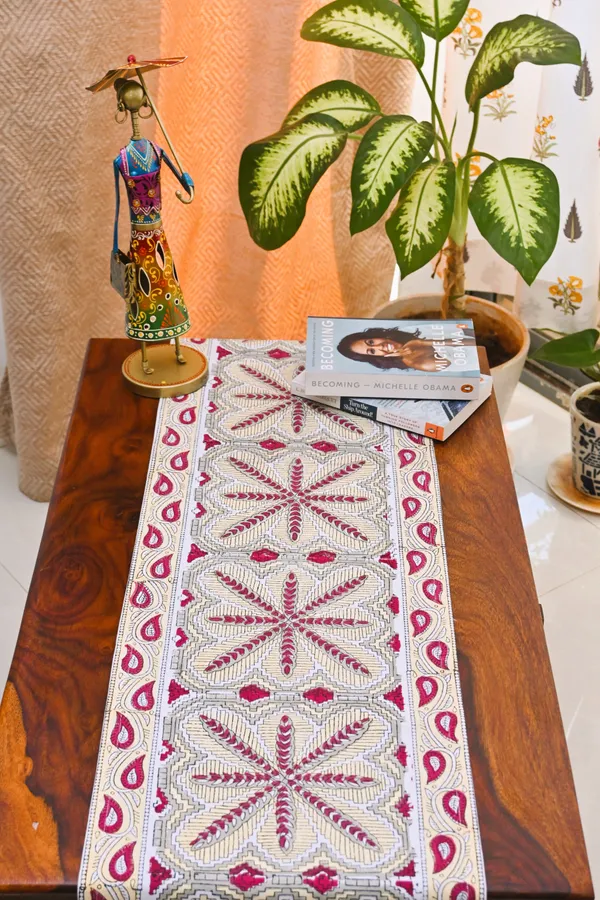 Flower_Handblock_Print_Table_Drape