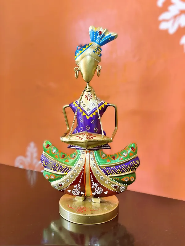 Sitting_Sardar_Dholak_Player_Warli_Art_Showpiece_-Purple