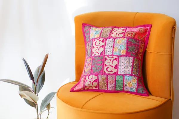 Hand_embroidered_Bohemian_Patchwork_Cushion_Cover__Pink