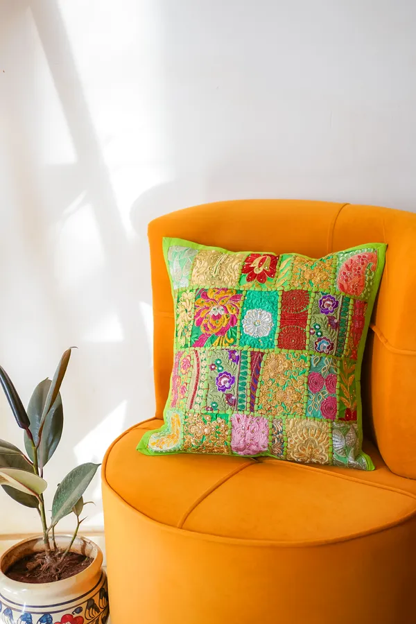 Hand_embroidered_Bohemian_Patchwork_Cushion_Cover__Green