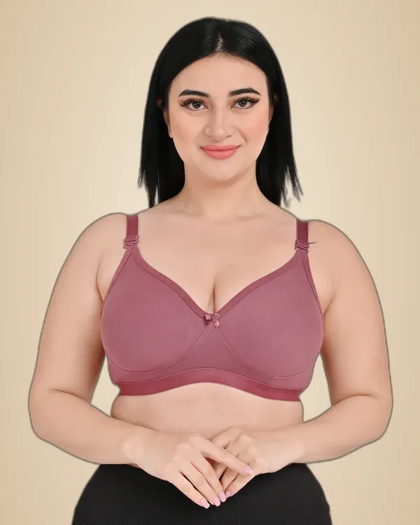 Pack_Of_1_Women's_Cotton_Blend_Solid_Full_Coverage_Ethnic_Daily_Wear_Non_Padded_Bra
