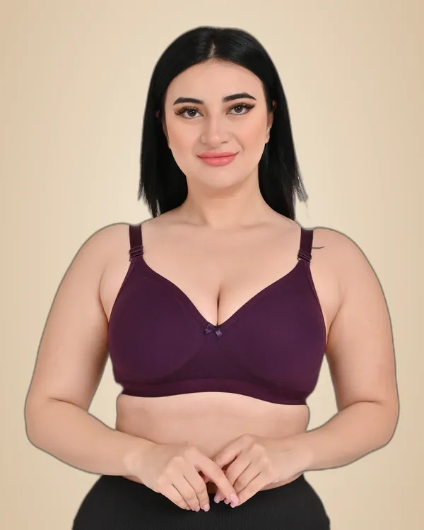Pack_Of_1_Women's_Cotton_Blend_Solid_Full_Coverage_Ethnic_Daily_Wear_Non_Padded_Bra