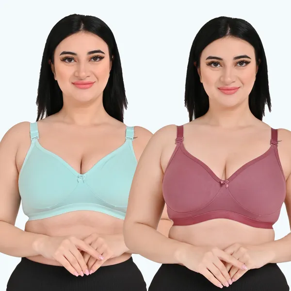 Pack_Of_2_Women's_Cotton_Blend_Solid_Full_Coverage_Ethnic_Daily_Wear_Non_Padded_Bra