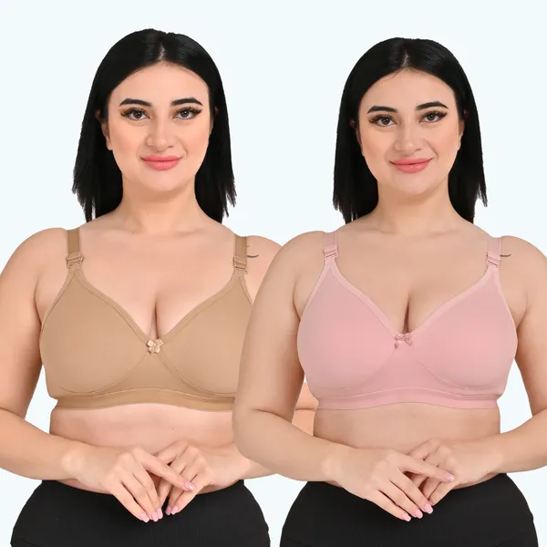 Pack_Of_2_Women's_Cotton_Blend_Solid_Full_Coverage_Ethnic_Daily_Wear_Non_Padded_Bra
