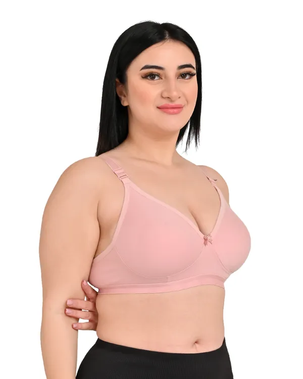 Pack_Of_2_Women's_Cotton_Blend_Solid_Full_Coverage_Ethnic_Daily_Wear_Non_Padded_Bra