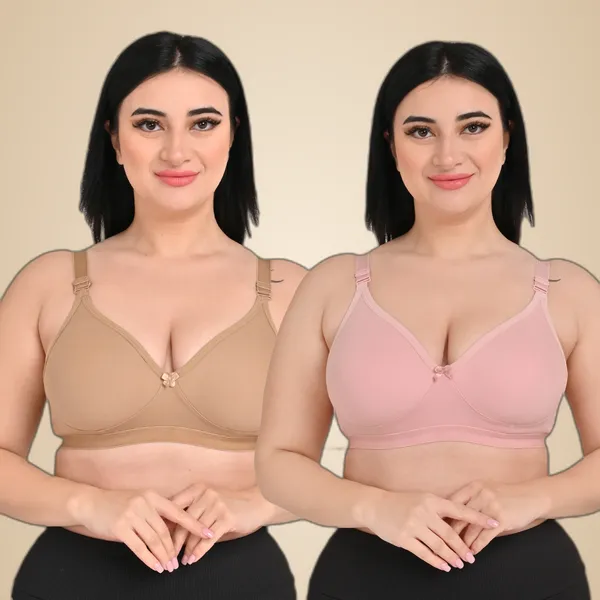 Pack_Of_2_Women's_Cotton_Blend_Solid_Full_Coverage_Ethnic_Daily_Wear_Non_Padded_Bra
