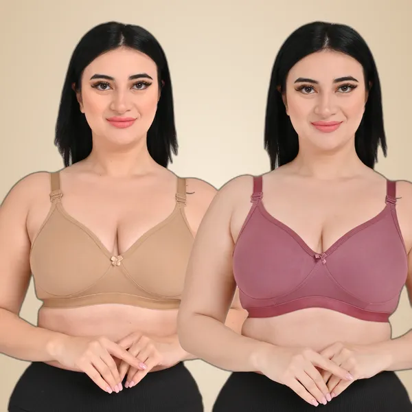 Pack_Of_2_Women's_Cotton_Blend_Solid_Full_Coverage_Ethnic_Daily_Wear_Non_Padded_Bra