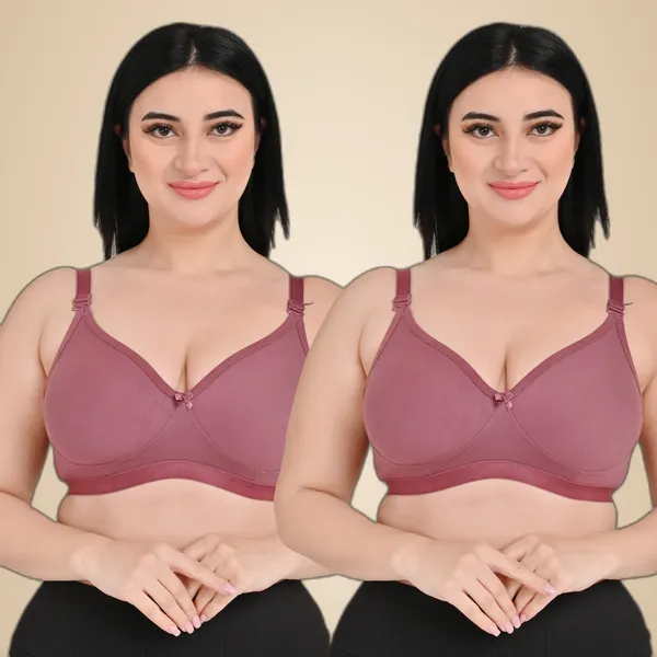 Pack_Of_2_Women's_Cotton_Blend_Solid_Full_Coverage_Ethnic_Daily_Wear_Non_Padded_Bra