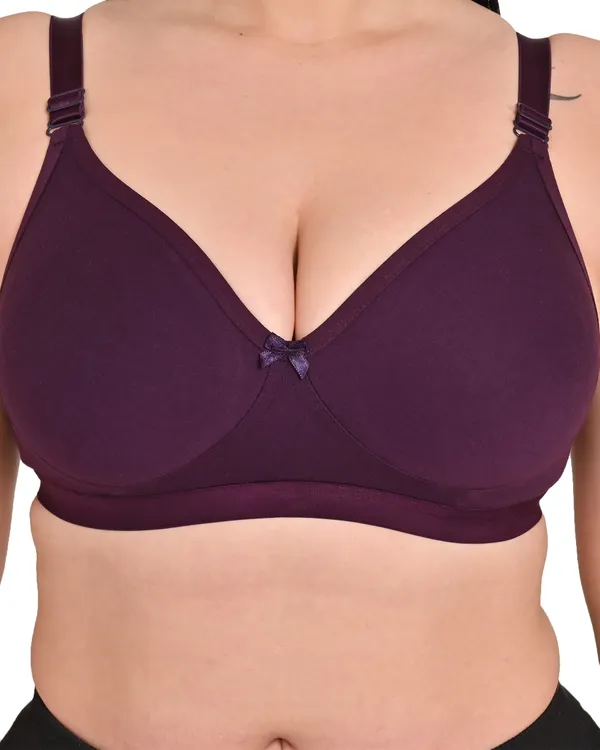 Pack_Of_2_Women's_Cotton_Blend_Solid_Full_Coverage_Ethnic_Daily_Wear_Non_Padded_Bra