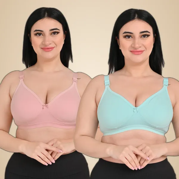 Pack_Of_2_Women's_Cotton_Blend_Solid_Full_Coverage_Ethnic_Daily_Wear_Non_Padded_Bra