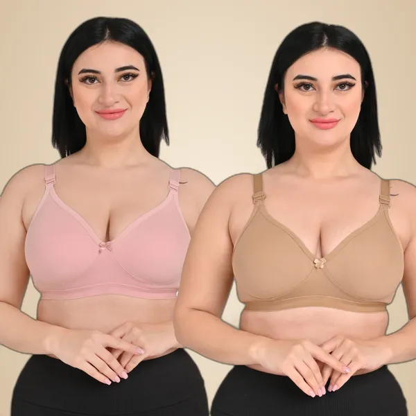 Pack_Of_2_Women's_Cotton_Blend_Solid_Full_Coverage_Ethnic_Daily_Wear_Non_Padded_Bra