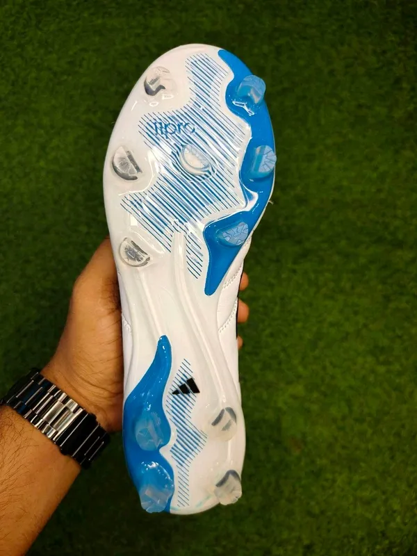 White_&_Blue_11_Pro_Kroos_Football_Boots_For_Unisex