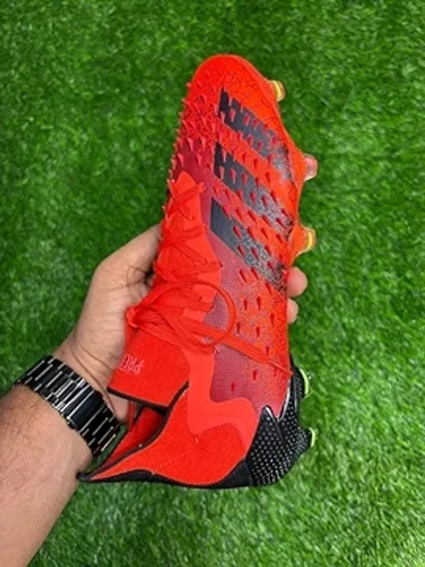 Orange_Predator_Freak_High_Top_Football_Boots_With_Lace_Fg_For_Unisex