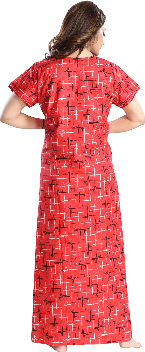 Red_Cotton_Floral_Regular_Nighty_For_Women