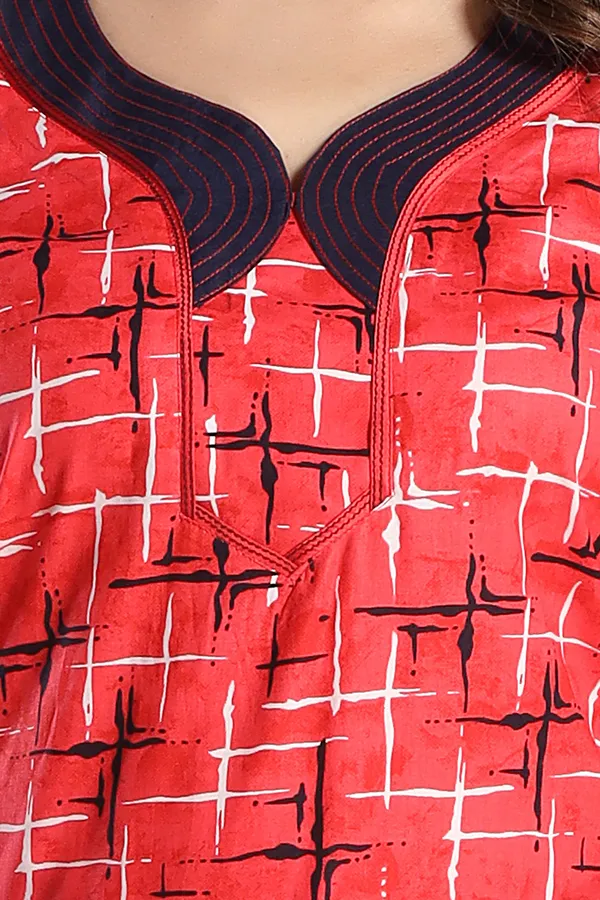 Red_Cotton_Floral_Regular_Nighty_For_Women