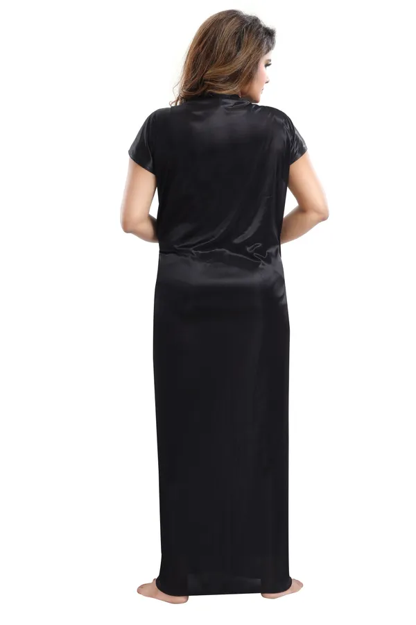 Black_Satin_2_Pc_Bridal_Nighty/Honeymoon/Regular_Nighty_with_Robe(Pack_of_2)