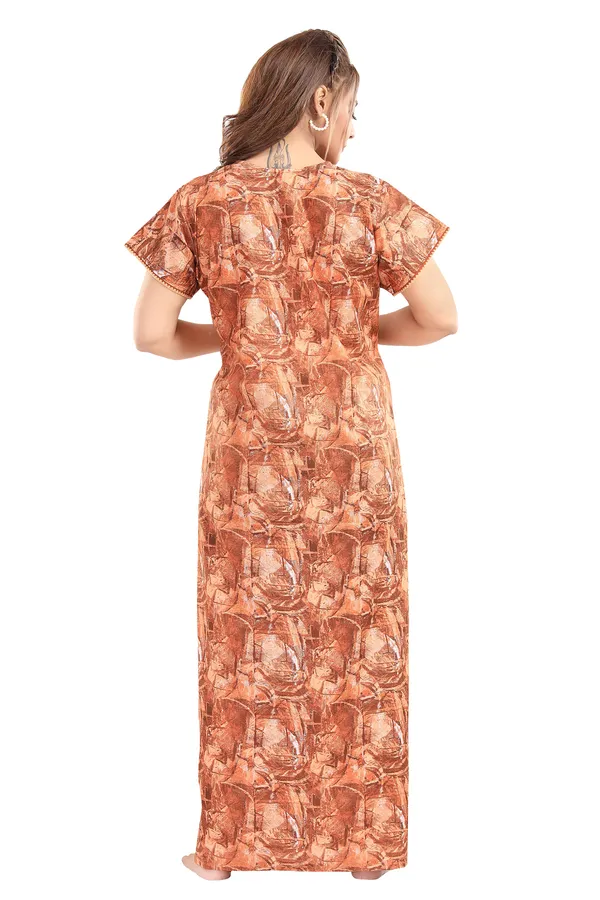 LIFE-TALE_Cotton_Feeding/Maternity_Nighty(Orange)