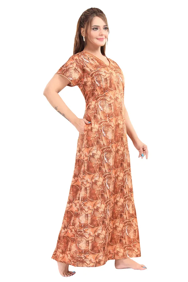 LIFE-TALE_Cotton_Feeding/Maternity_Nighty(Orange)