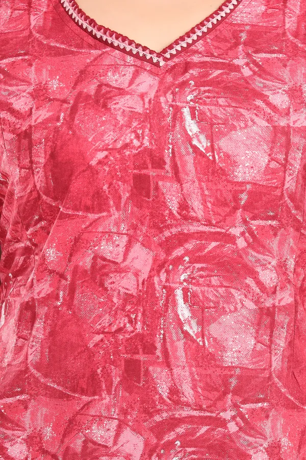LIFE-TALE_Cotton_Feeding/Maternity_Nighty(Red)
