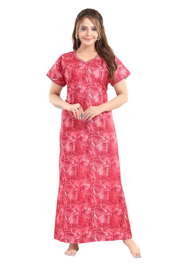 LIFE-TALE_Cotton_Feeding/Maternity_Nighty(Red)