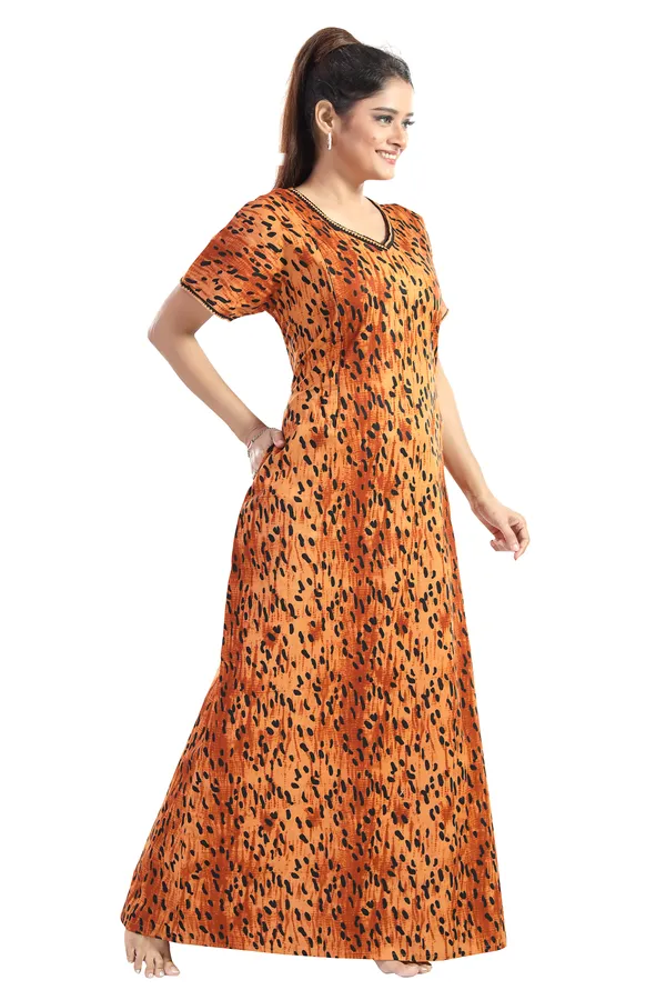 LIFE-TALE_Cotton_Feeding/Maternity_Nighty_for_women(Gold)