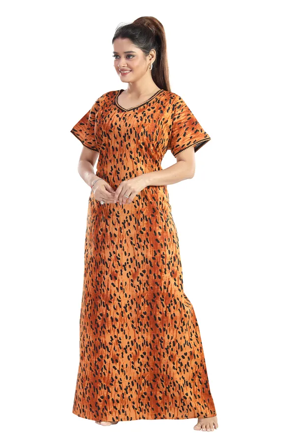 LIFE-TALE_Cotton_Feeding/Maternity_Nighty_for_women(Gold)