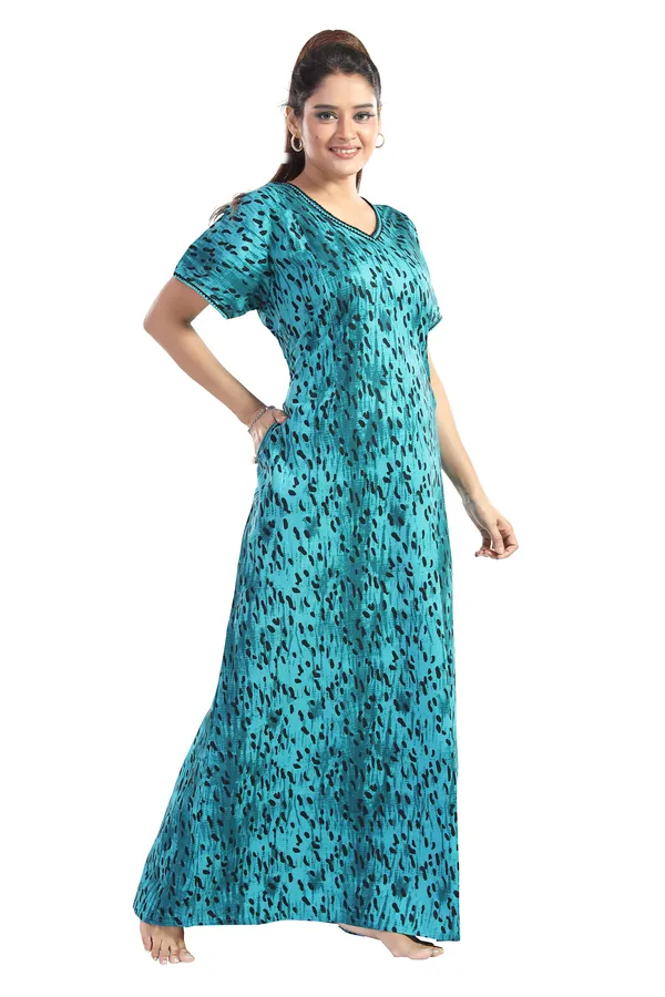 LIFE-TALE_Cotton_Feeding/Maternity_Nighty_for_women(Green)