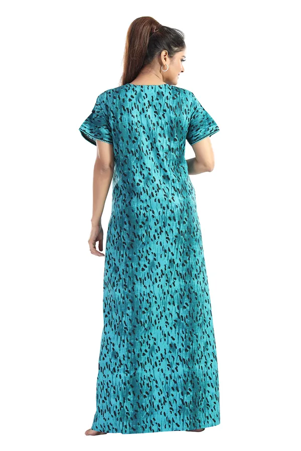 LIFE-TALE_Cotton_Feeding/Maternity_Nighty_for_women(Green)