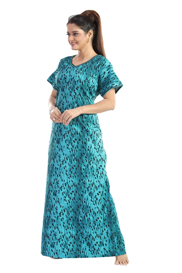 LIFE-TALE_Cotton_Feeding/Maternity_Nighty_for_women(Green)