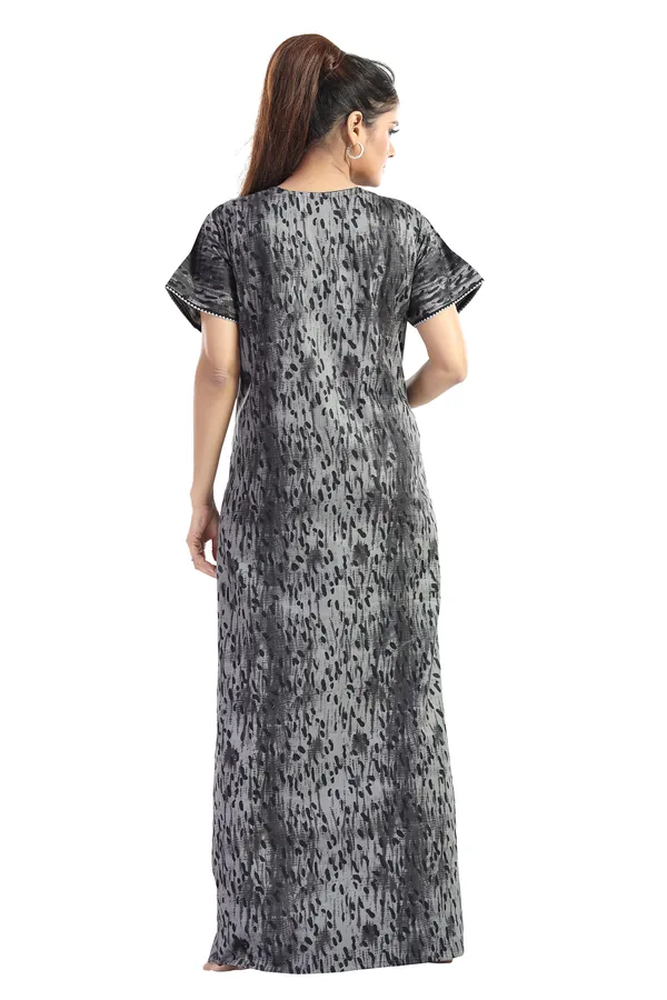 LIFE-TALE_Cotton_Feeding/Maternity_Nighty_for_women(Grey)