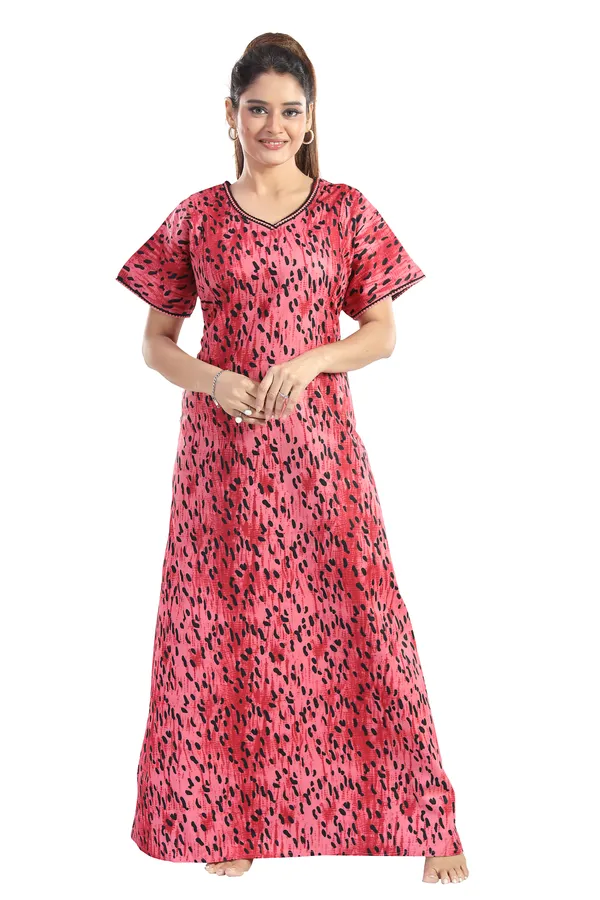 LIFE-TALE_Cotton_Feeding/Maternity_Nighty_for_women(Red)