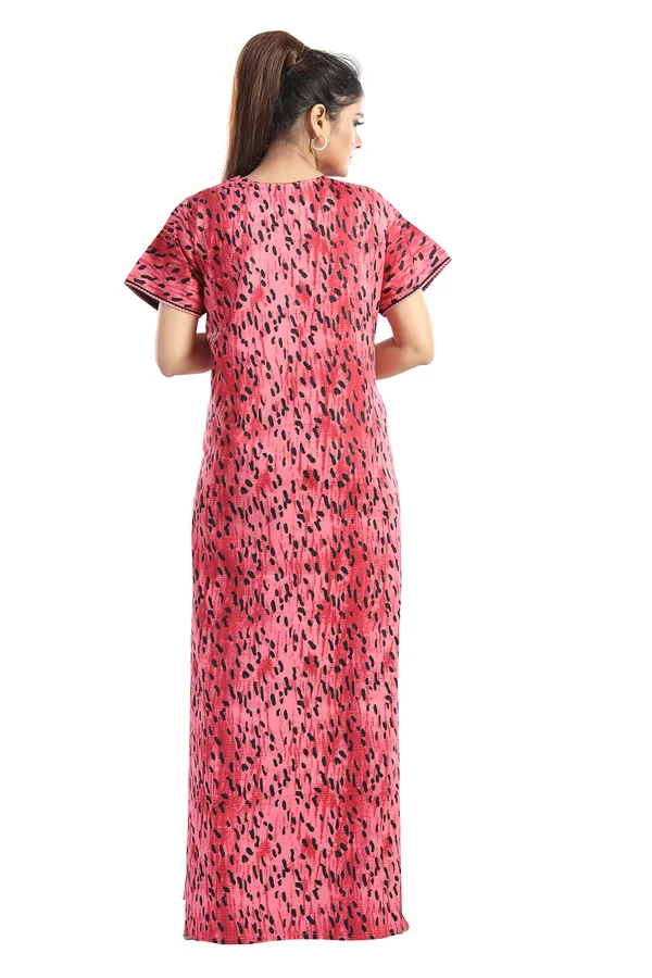 LIFE-TALE_Cotton_Feeding/Maternity_Nighty_for_women(Red)