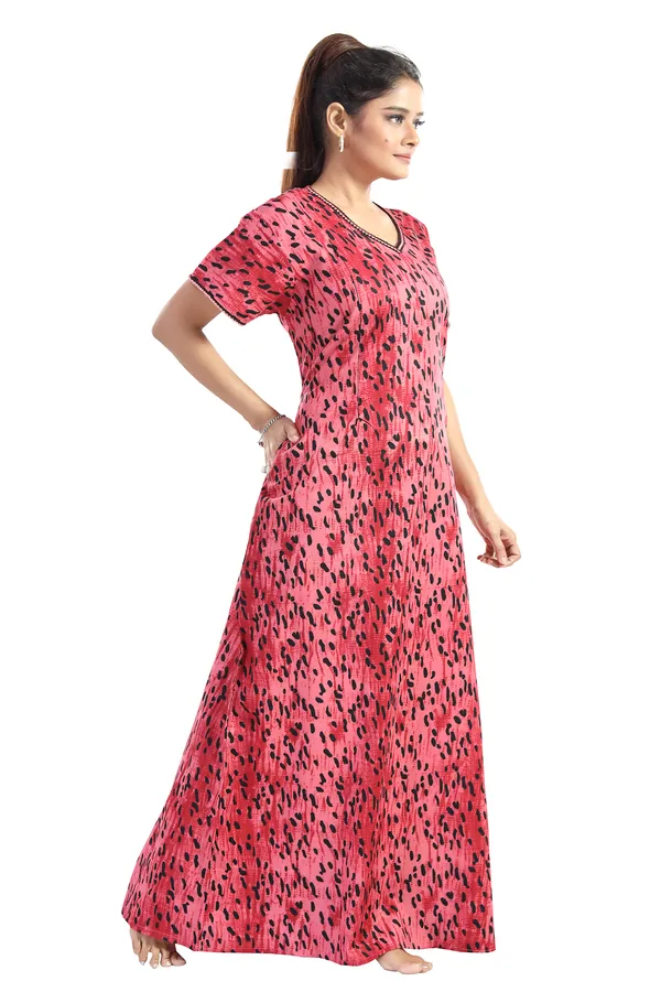 LIFE-TALE_Cotton_Feeding/Maternity_Nighty_for_women(Red)