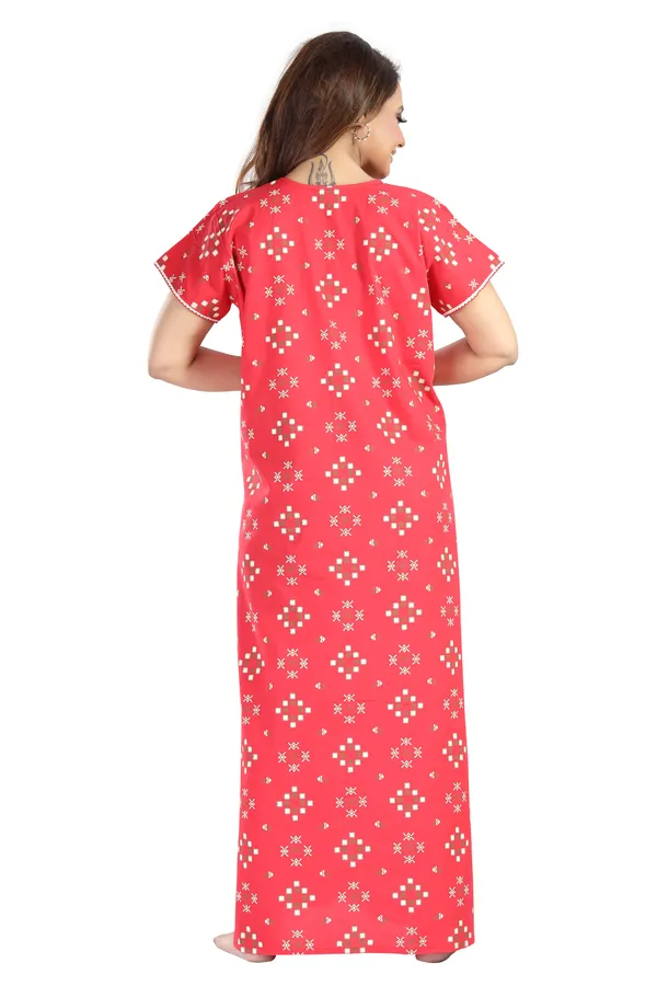 Red_Cotton_Box_Print_Long_Zip_Feeding_Regular_Nighty_For_Women
