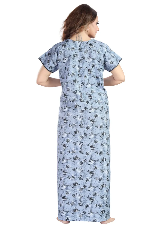 Grey_Cotton_Square_Print_Invisible_Zip_Feeding_Regular_Nighty_For_Women