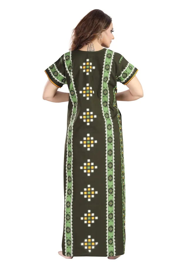 Mehndi_Cotton_Square_Print_Invisible_Zip_Feeding_Regular_Nighty_For_Women