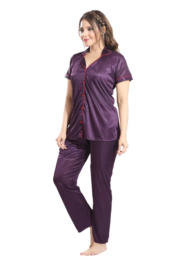 Dark_Purple_Satin_Regular_Confortable_Night_Suit_Set_For_Women