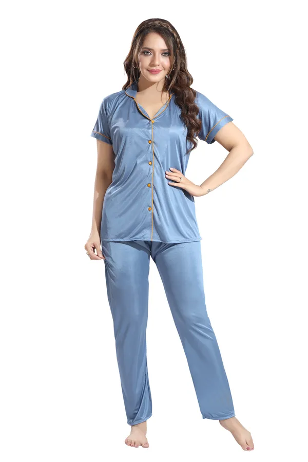 Light_Grey_Satin_Regular_Confortable_Night_Suit_Set_For_Women