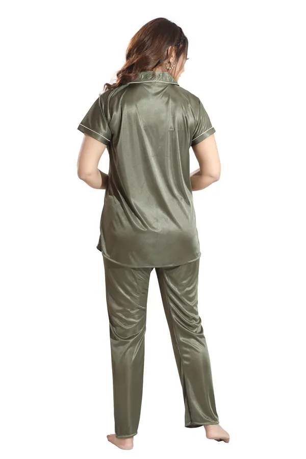 Mehendi_Satin_Regular_Confortable_Night_Suit_Set_For_Women