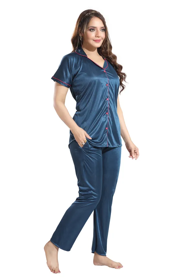 Navy_Blue_Satin_Regular_Confortable_Night_Suit_Set_For_Women