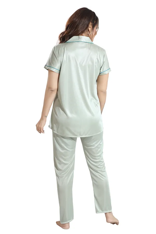 Pista_Green_Satin_Regular_Confortable_Night_Suit_Set_For_Women