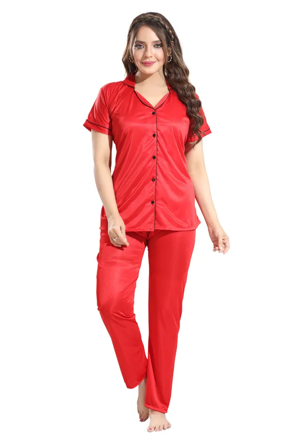 Red_Satin_Regular_Confortable_Night_Suit_Set_For_Women