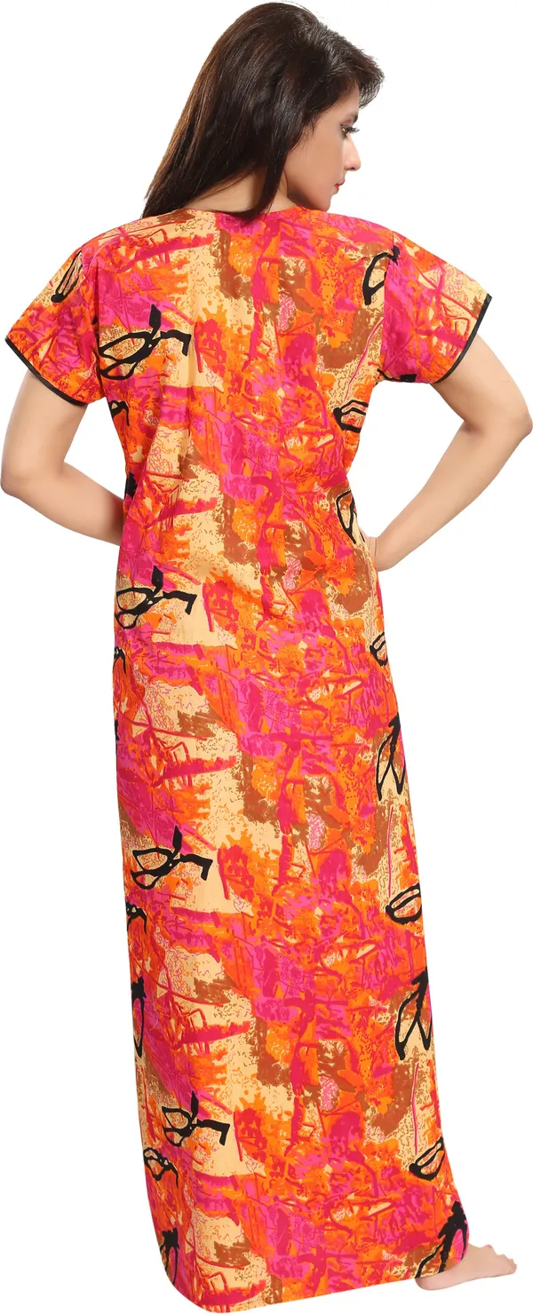 Multicolor_Cotton_Blend_Printed_Regular_Nighty_For_Women