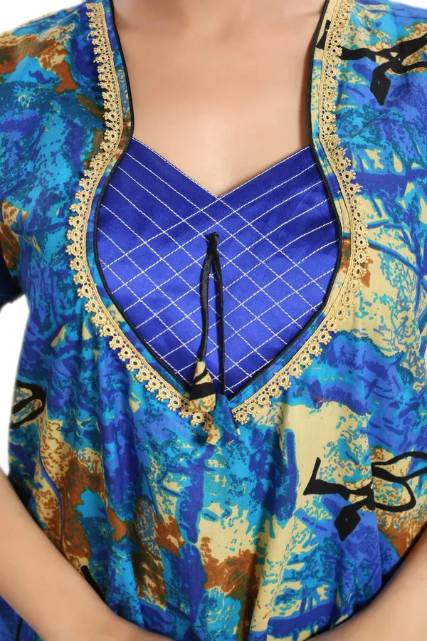 Blue_Cotton_Blend_Printed_Regular_Nighty_For_Women