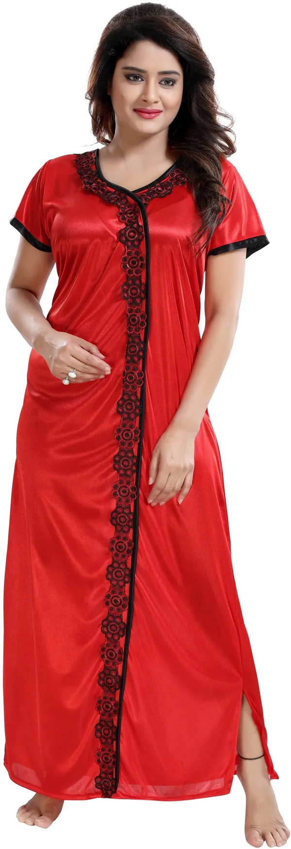 Red_Satin_Lace_Regular_Nighty_For_Women