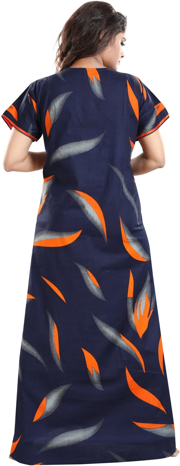 Blue_Cotton_Printed_Regular_Maternity_&_Nursing_Nighty_For_Women