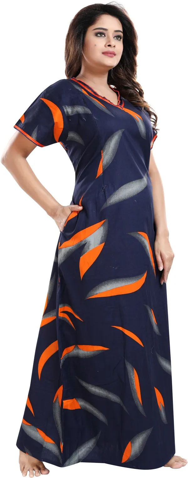 Blue_Cotton_Printed_Regular_Maternity_&_Nursing_Nighty_For_Women