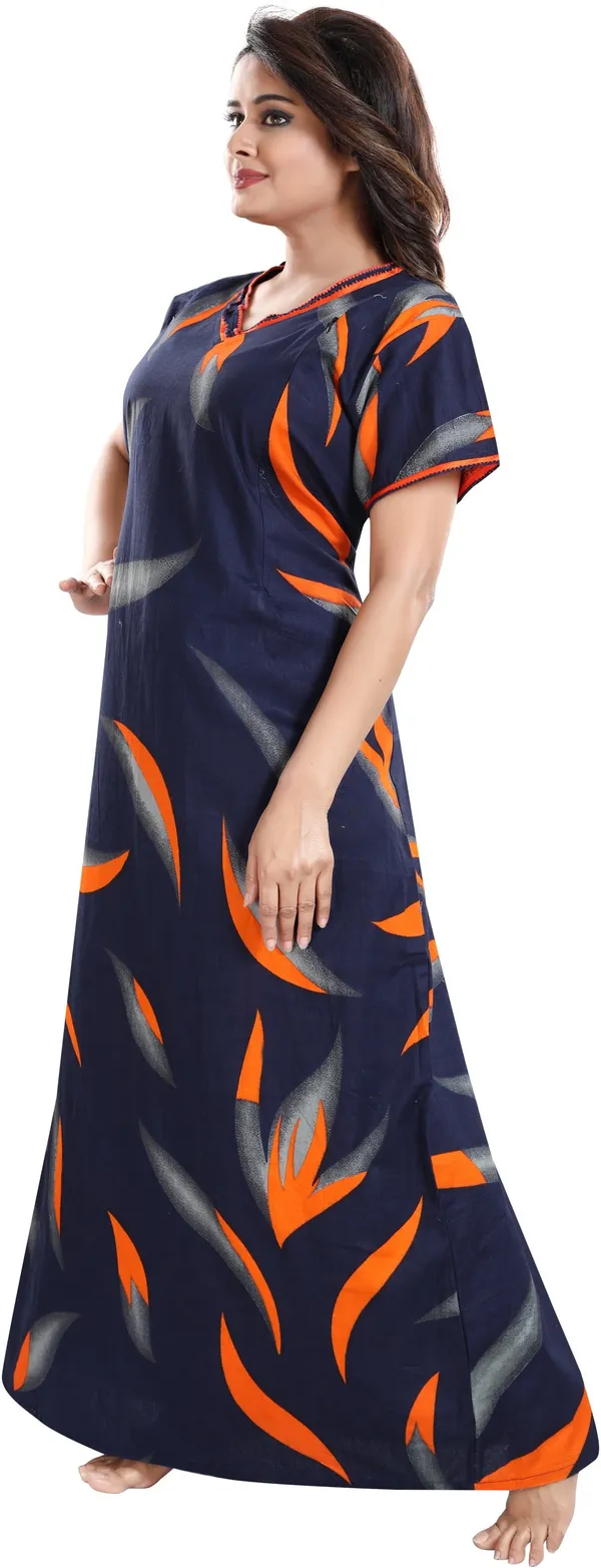 Blue_Cotton_Printed_Regular_Maternity_&_Nursing_Nighty_For_Women