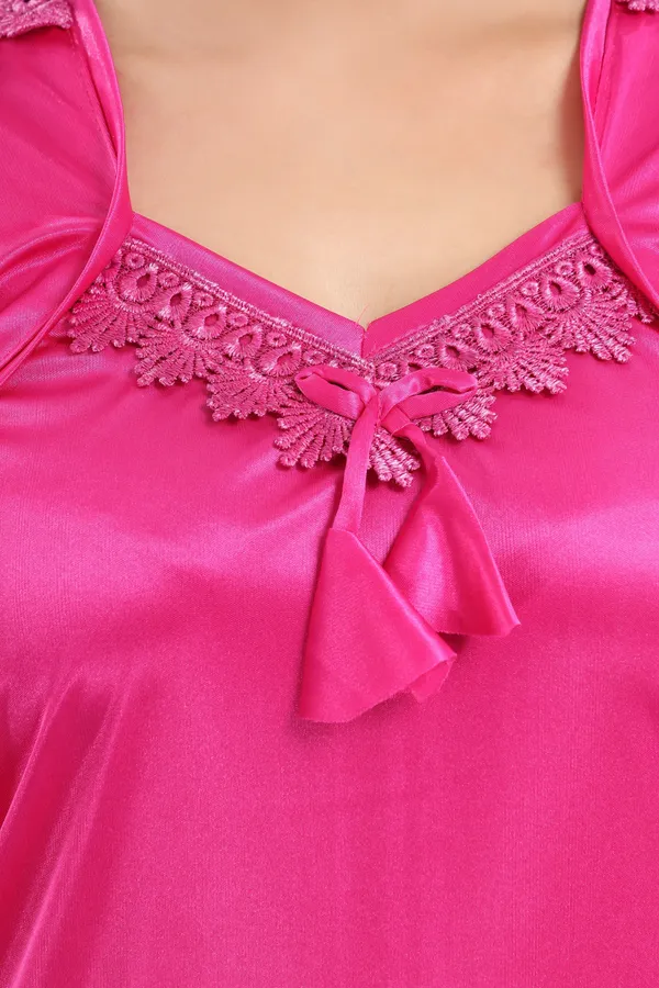 Pink_Satin_Self_Design_Regular_&_Honeymoon_Nighty_For_Women